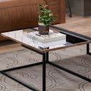 Ver imagem 2 de Mesa de Centro Espelhada e 2 Mesas Laterais Pés Metálicos Estilo Industrial Loft D09 Demolição/