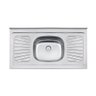 Pia de Apoio Tramontina 105x52 Cm New Raggi 40 em Aço Inox - 1