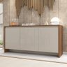 Buffet 03 Portas 01 Gaveta Madrid Cedro Off White Casa D - 1