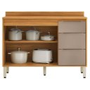 Ver imagem 2 de Balcão de Cozinha Plena 120 Cm Cinamon Nude Prime Tx - Demóbile
