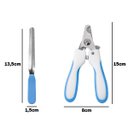 Ver imagem 3 de Alicate Pet Tesoura Corte de Unhas com Lixa Cor:azul [f102]