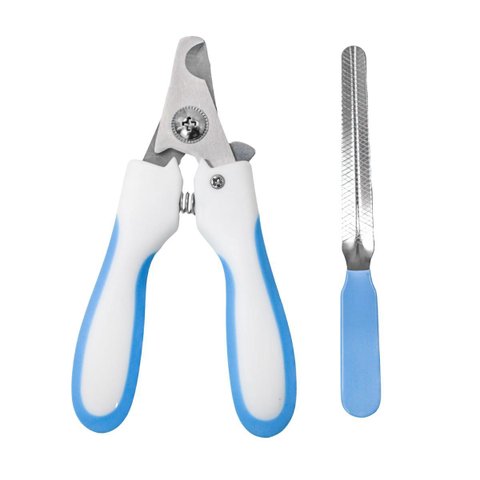 Alicate Pet Tesoura Corte de Unhas com Lixa Cor:azul [f102]