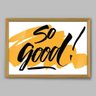 Quadro Cozinha So Good - 90x60cm - Moldura Caixa Madeira - 1