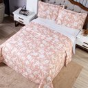 Ver imagem 4 de Kit Cobre Leito Karina Casal Micropercal 300 Fios Colcha Estampado 3 Peças Floral 1