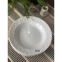 Ver imagem 5 de Jogo 6 Pratos Fundos Redondos 23,5cm em Porcelana com Relevo Tassel Germer Branco