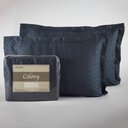 Ver imagem 1 de Kit Colcha Queen e 2 Fronhas Colony Bricks Azul Petróleo 100