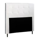 Ver imagem 1 de Cabeceira de Casal King 195cm Luna I02 Corano Branco - Mpozenato