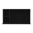 Ver imagem 6 de Suporte Microondas Aéreo 81cm com Nicho Adega Miami Preto - Lumil