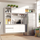 Ver imagem 1 de Cozinha Compacta Sol 5 Portas 1 Gav Branco