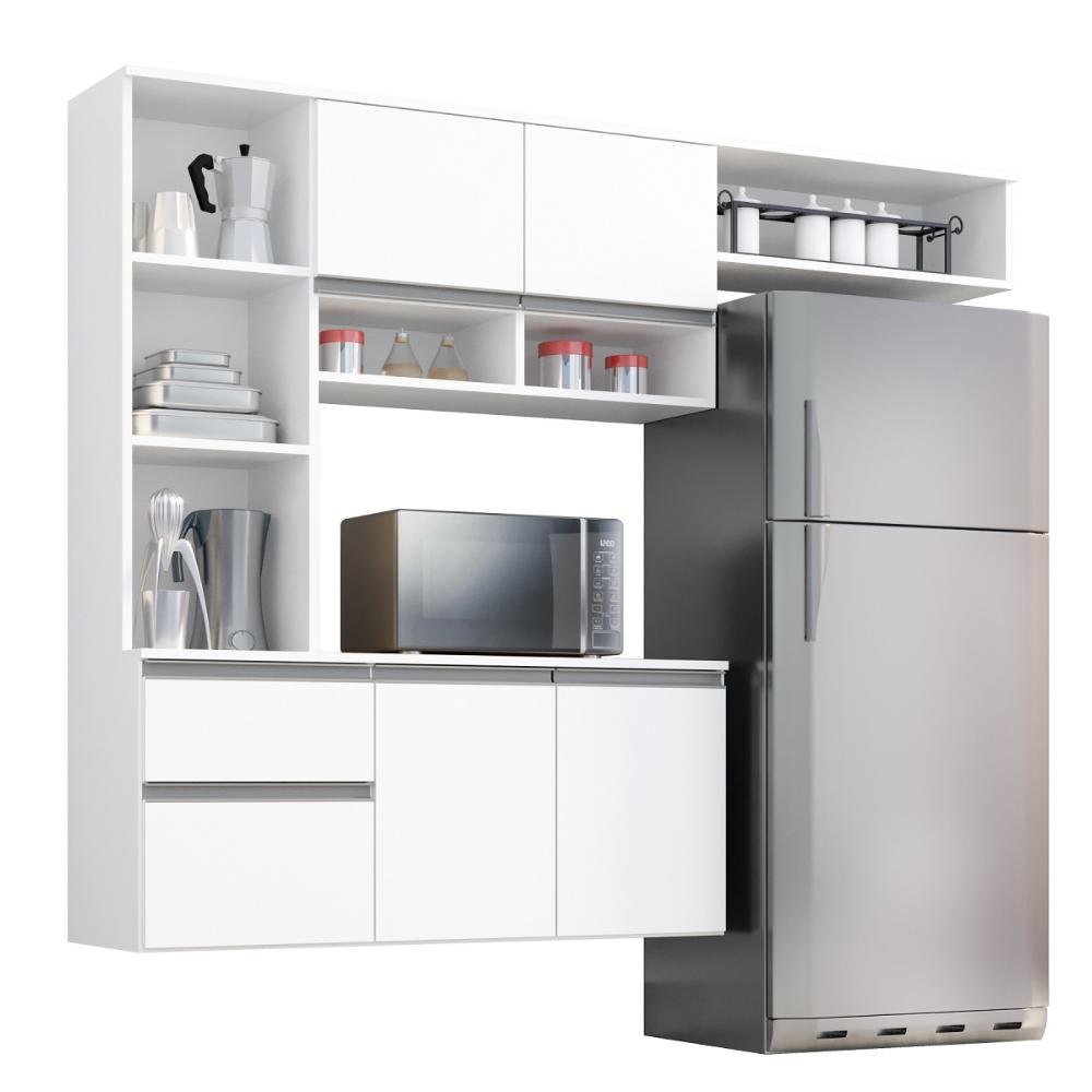 Cozinha Compacta Sol 5 Portas 1 Gav Branco - 1