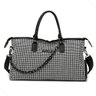 Bolsa Xadrez Moderna Academia Viagem Confortável Impermeável:preto - 1