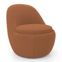 Ver imagem 7 de Kit 02 Poltronas Orgânicas Living Memphis Fixa Bouclê Terracota - Desk Design