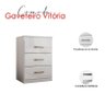 Guarda Roupa Solteiro Chile e Cômoda Vitória Branco Brilho – Moval - 6