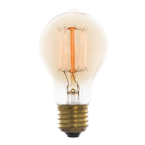 Kit 4 Lâmpada Filamento de Carbono Poptem A19 40w 220v 12cm Decorativa Transparente
