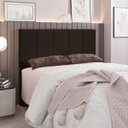 Ver imagem 2 de Cabeceira Cama Box Casal Queen 160cm Pérola D10 Suede Marrom - Mpozenato
