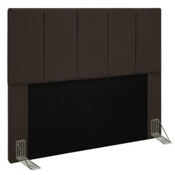 Cabeceira Cama Box Casal Queen 160cm Pérola D10 Suede Marrom - Mpozenato - 1