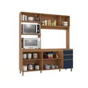 Ver imagem 4 de Cozinha Compacta Luna sem Tampo e Pia Kappesberg 3 Peças Canela/azul Profundo