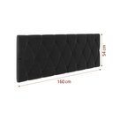 Ver imagem 4 de Cabeceira Leticia P/ Cama Box King 1,95:preto