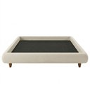 Ver imagem 4 de Cama Box Queen Nami Facto com Pés de Madeira Off White Pérola Estofados 176cm