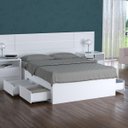 Ver imagem 2 de Cama de Casal Queen 167cm 4 Gavetas Dreams F04 Branco - Mpozenato