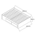Ver imagem 3 de Cama de Casal Queen 167cm 4 Gavetas Dreams F04 Branco - Mpozenato
