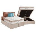 Ver imagem 1 de Cama Box Baú Queen: Colchão Molas Anjos Masterpocket Ensacadas King Best + Base Clean(158x198)