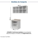 Ver imagem 4 de Lavanderia Planejada 3 Peças 1 Aéreo 1 Balcão com Tampo 1 Nicho 80cm Marselha CabeCasa MadeiraOriginals Madeiraorigina Branco