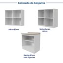 Ver imagem 6 de Lavanderia Planejada 3 Peças 1 Aéreo 1 Balcão com Tampo 1 Nicho 80cm Marselha CabeCasa MadeiraOriginals Madeiraorigina Branco