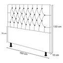 Ver imagem 4 de Cabeceira Cama Box Casal Queen 160cm Diamante D10 Suede Cinza - Mpozenato