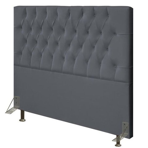 Cabeceira Cama Box Casal Queen 160cm Diamante D10 Suede Cinza - Mpozenato