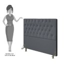 Ver imagem 5 de Cabeceira Cama Box Casal Queen 160cm Diamante D10 Suede Cinza - Mpozenato