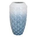 Ver imagem 1 de Vaso Decorativo Enfeite Casa Cerâmica 28x14x14cm Azul