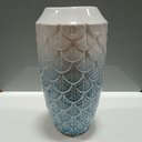 Ver imagem 5 de Vaso Decorativo Enfeite Casa Cerâmica 28x14x14cm Azul
