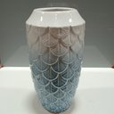 Ver imagem 4 de Vaso Decorativo Enfeite Casa Cerâmica 28x14x14cm Azul