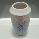 Ver imagem 2 de Vaso Decorativo Enfeite Casa Cerâmica 28x14x14cm Azul