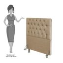 Ver imagem 5 de Cabeceira Cama Box Solteiro 90cm Diamante D10 Linho Bege - Mpozenato