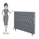 Ver imagem 5 de Cabeceira Cama Box Casal 140cm Diamante D10 Linho Cinza - Mpozenato