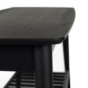 Ver imagem 6 de Banco Sapateira com Prateleira Ripada Pés de Madeira Liva 100 cm X 36 cm Preto Petar