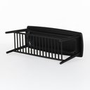 Ver imagem 4 de Banco Sapateira com Prateleira Ripada Pés de Madeira Liva 100 cm X 36 cm Preto Petar