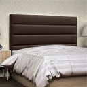 Ver imagem 2 de Cabeceira Quarto Casal Greta 145cm Corano Marrom - D'Monegatto
