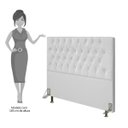 Ver imagem 5 de Cabeceira Cama Box Casal Queen 160cm Diamante D10 Corano Branco - Mpozenato