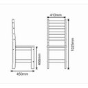 Ver imagem 3 de Kit 2 Cadeiras Madeira Maciça Imperial Móveis Mpo