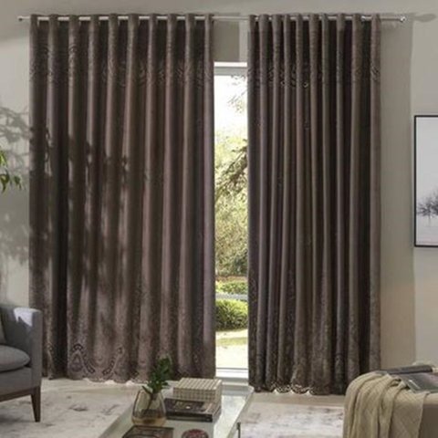 Cortina Renda c/ Forro Sala Quarto 3,00 Larg X 1,80 Alt: Ganache