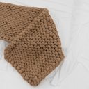Ver imagem 4 de Manta Peseira de Maxi Tricot Queen 0,70x2,20m, Cor Areia - Magma Cotton
