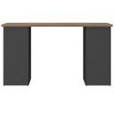 Ver imagem 5 de Escrivaninha Mesa Home Office 10 Gavetas Due Ii Nogal/preto