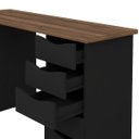 Ver imagem 6 de Escrivaninha Mesa Home Office 10 Gavetas Due Ii Nogal/preto