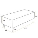 Ver imagem 4 de Puff Decorativo Sala de Estar Bali W01 Pés Palito 120x50 cm Tecido Terracota - Lyam Decor