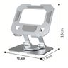 Suporte Mesa Notebook Tablet Celular Aço Carbono 360 Graus Dobravel Resistente Ajustavel Netbook Lap - 6