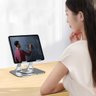 Suporte Mesa Notebook Tablet Celular Aço Carbono 360 Graus Dobravel Resistente Ajustavel Netbook Lap - 2