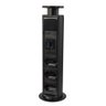 Torre de 3 Tomadas Usb a Usb C Multiplug 20a Retrátil Preta - 2